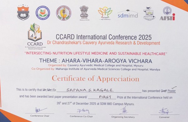 JSS Ayurveda College, Mysuru, Events 2025