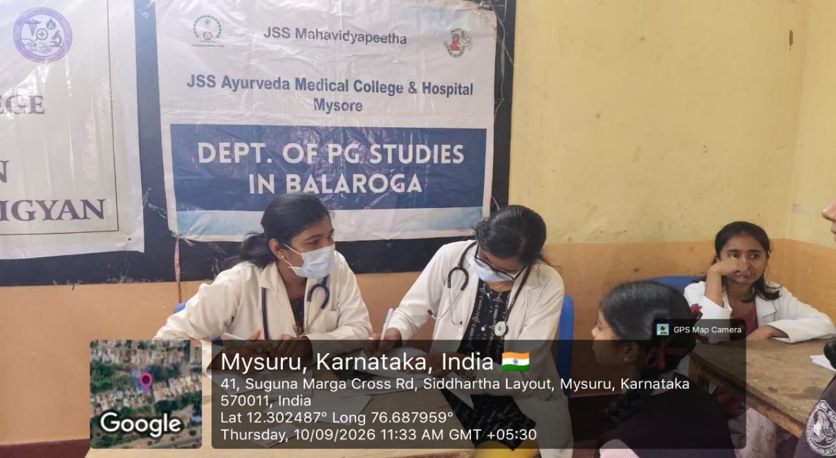 JSS Ayurveda Medical College, Anaemia Screening Program 2026