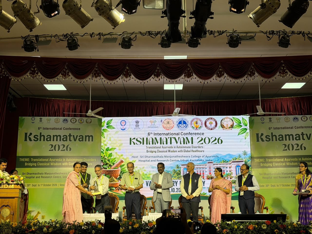 JSS Ayurveda Medical College, Dr. Mandara Shetty V, Best Oral Scientific Paper Award, KSHAMATVAM 2026